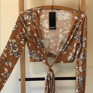 Nasty Gal wrap top